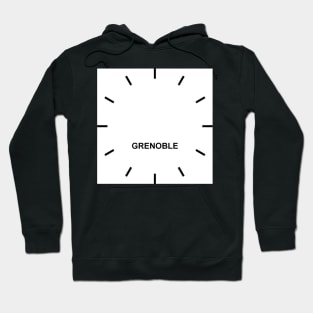 GRENOBLE Time Zone Wall clock Hoodie